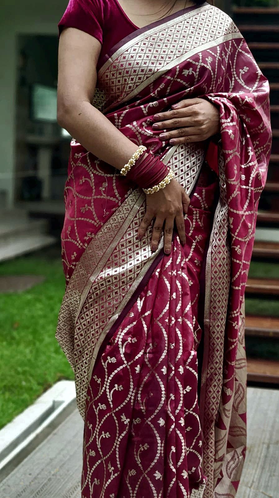 Gadoal silk Katan Saree (গাদোয়াল সিল্ক কাতান শাড়ি) - Image 3
