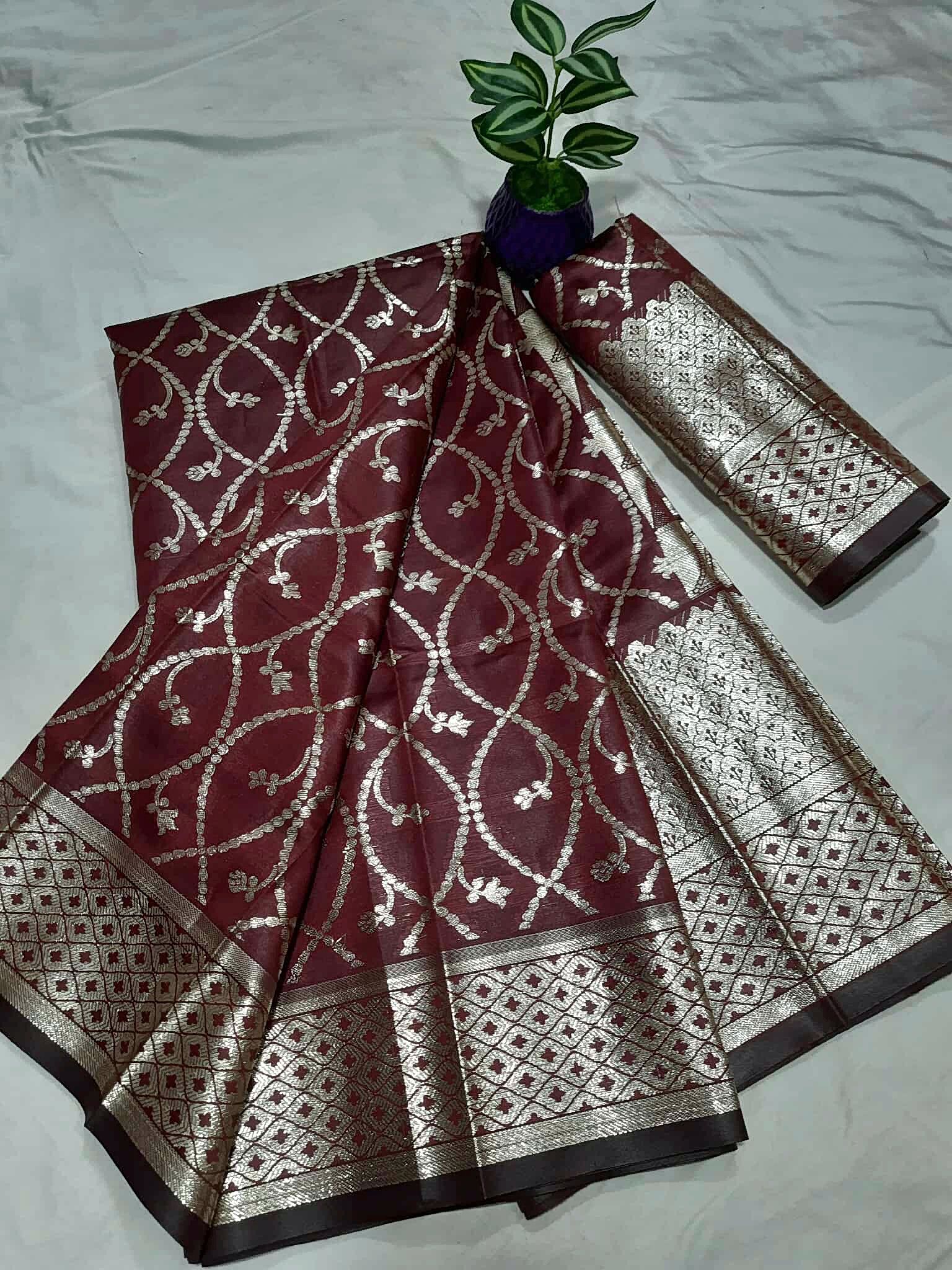 Gadoal silk Katan Saree (গাদোয়াল সিল্ক কাতান শাড়ি) - Image 4