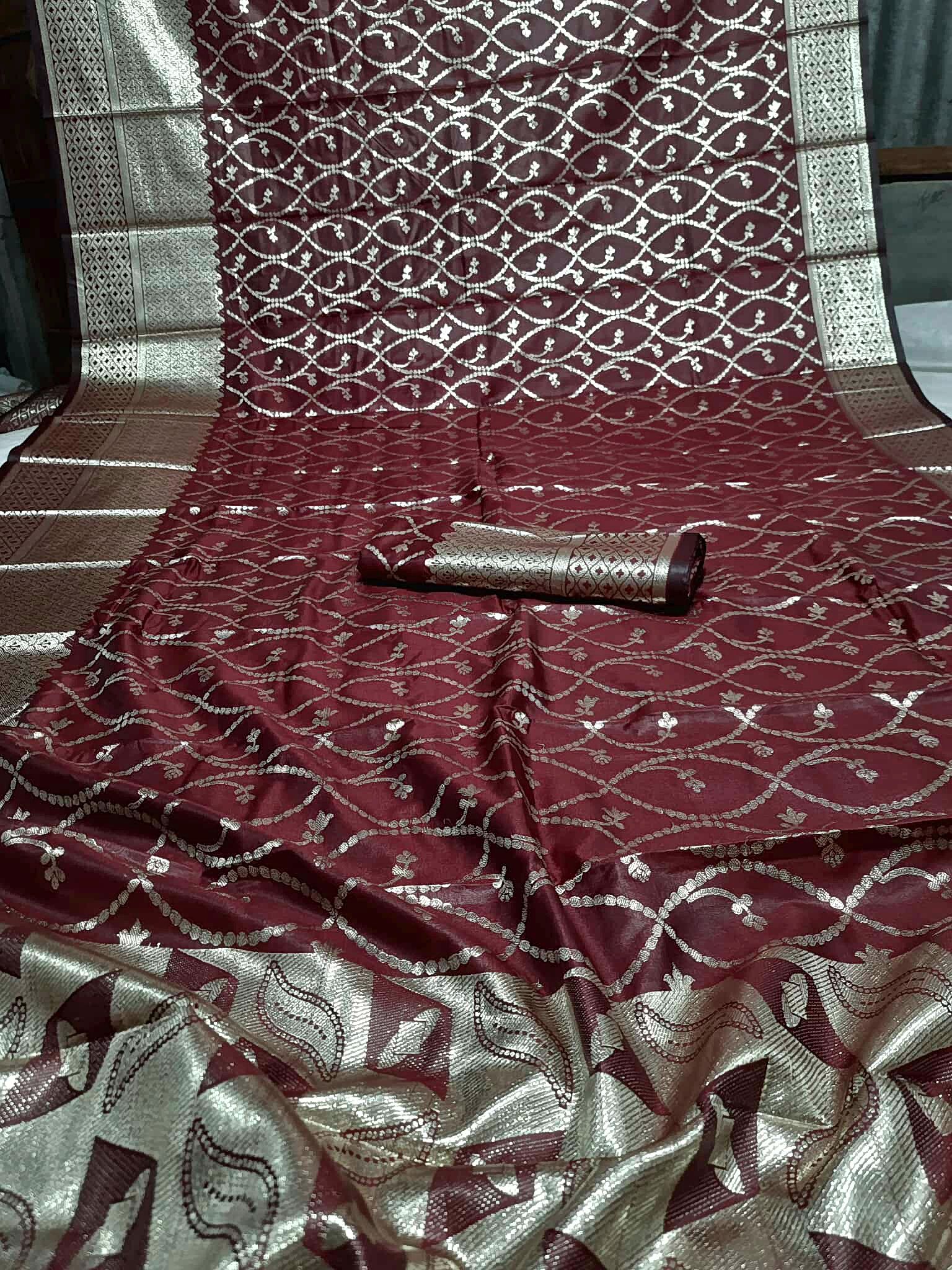 Gadoal silk Katan Saree (গাদোয়াল সিল্ক কাতান শাড়ি) - Image 5