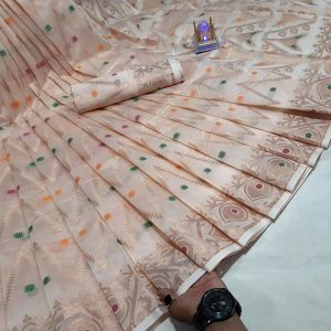 Nobonita Silk Jamdani Saree(নবনীতা সিল্ক জামদানী শাড়ি)
