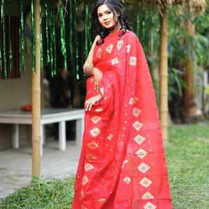Bowrani Jamdani Saree (বউরাণী জামদানী শাড়ি)