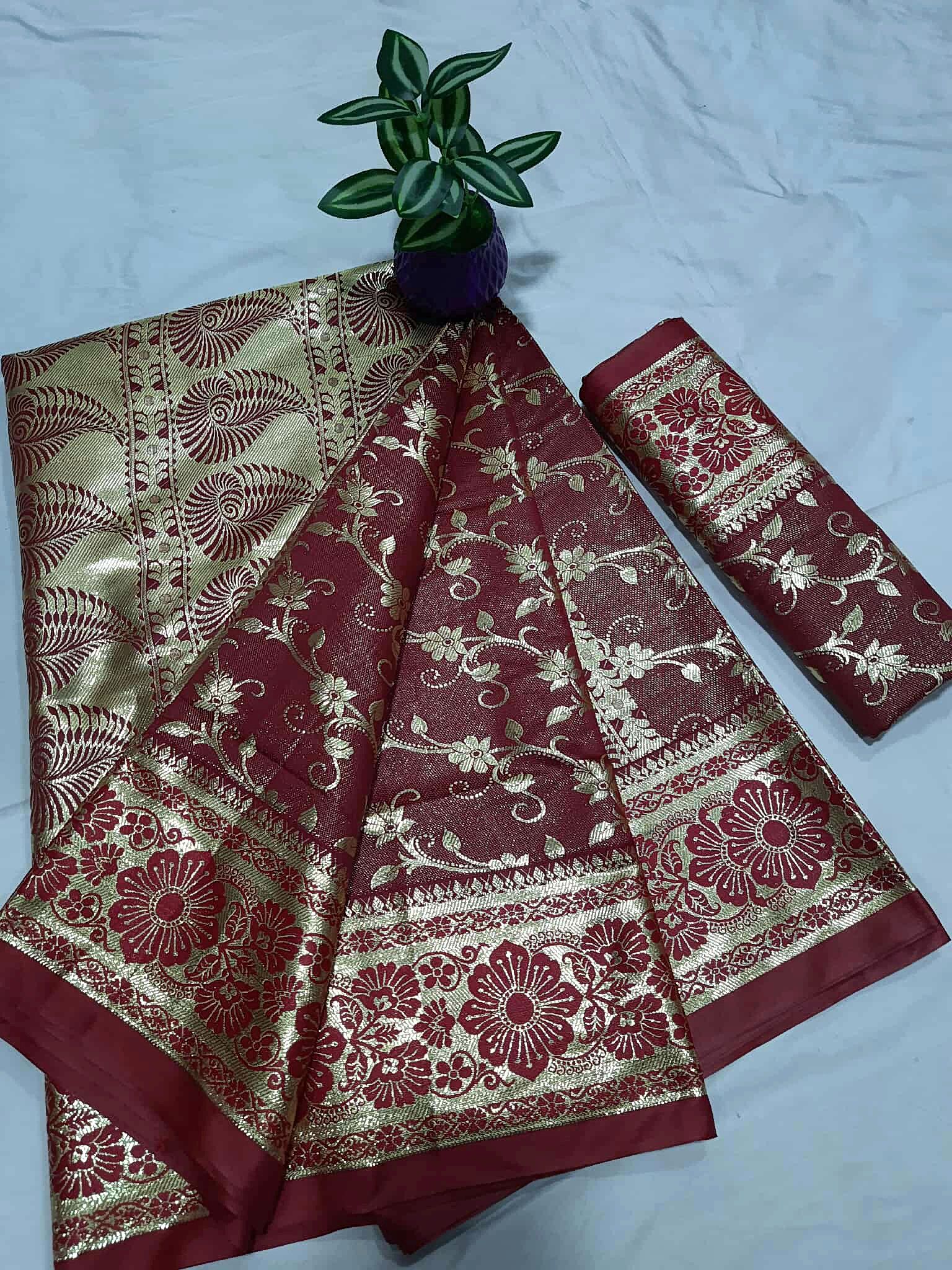 Rajlokkhi katan Saree ( রাজলক্ষ্মী কাতান শাড়ি) - Image 3