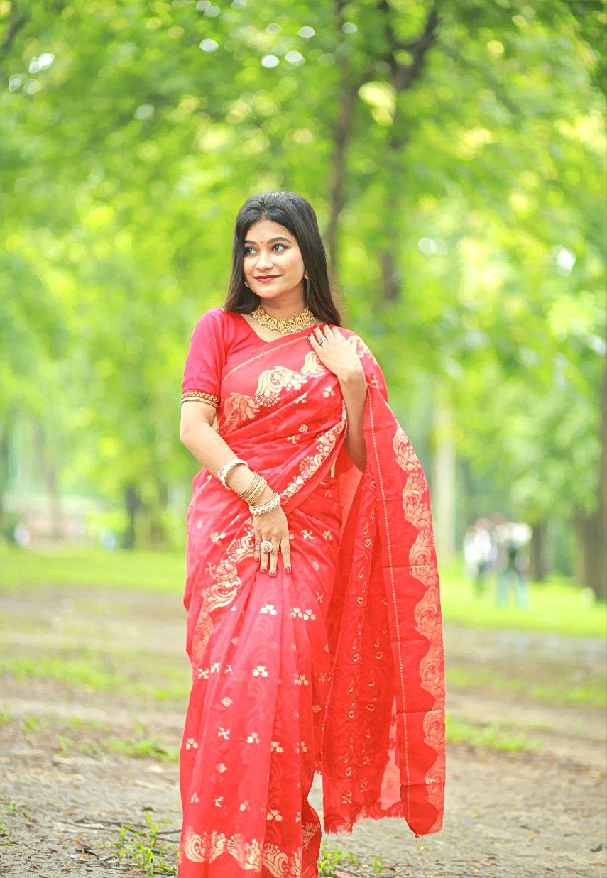 Rajrani Jamdani Saree ( রাজরাণী জামদানী শাড়ি) - Image 3