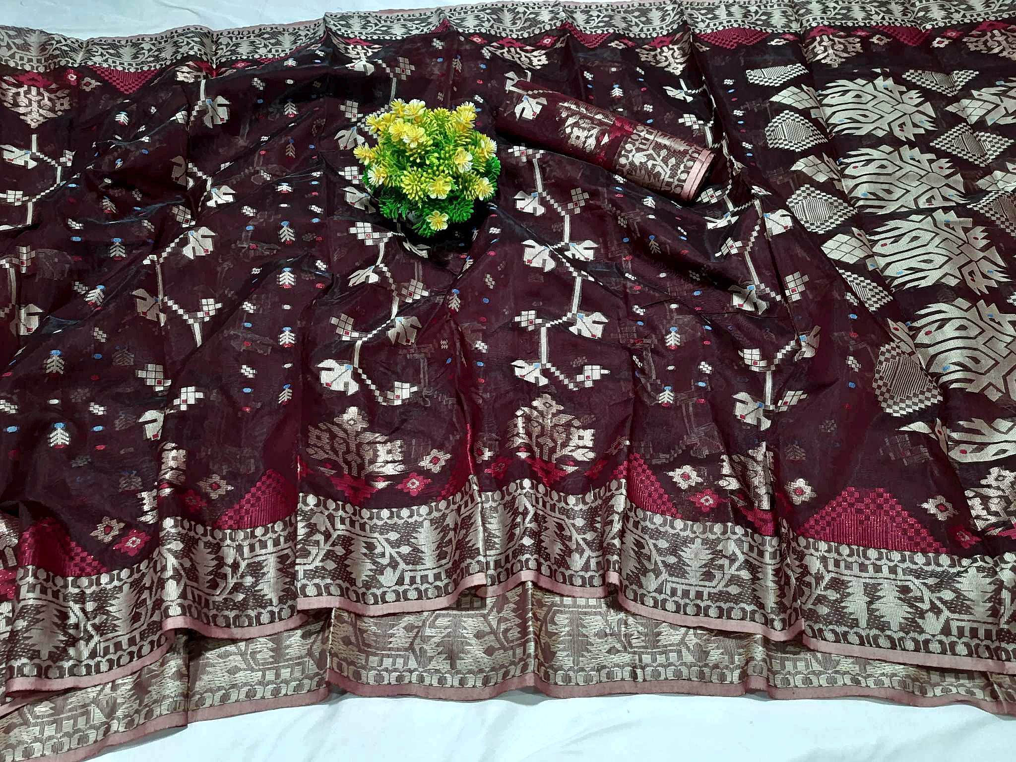 Shokher Tura jamdani Saree(শখের তোড়া জামদানী শাড়ি) - Image 4