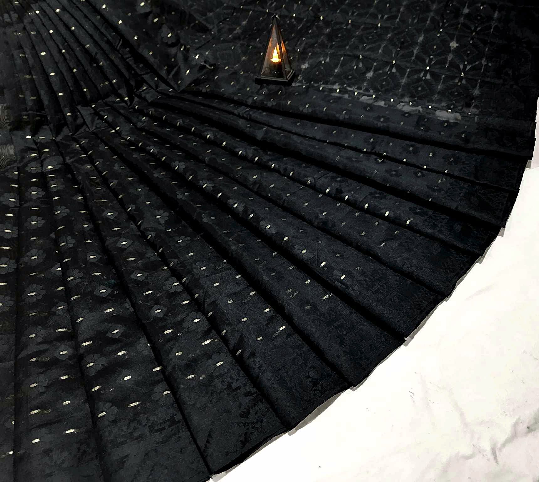 Kalo Monika Jamdani Saree (কালো মনিকা জামদানী শাড়ি) - Image 2