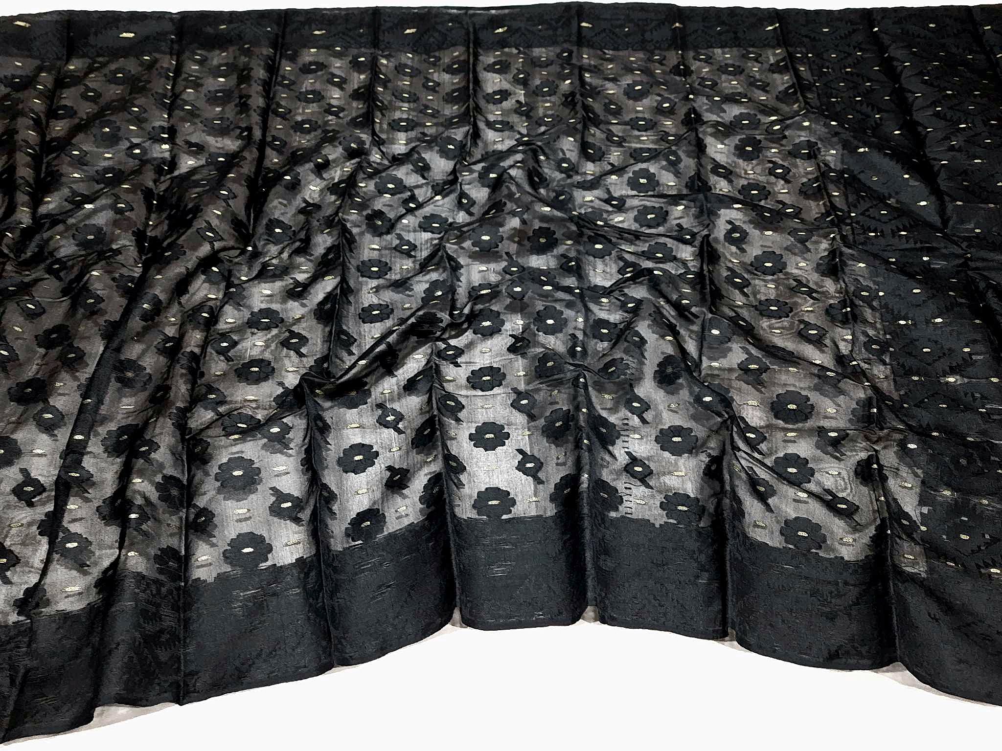 Kalo Monika Jamdani Saree (কালো মনিকা জামদানী শাড়ি) - Image 3