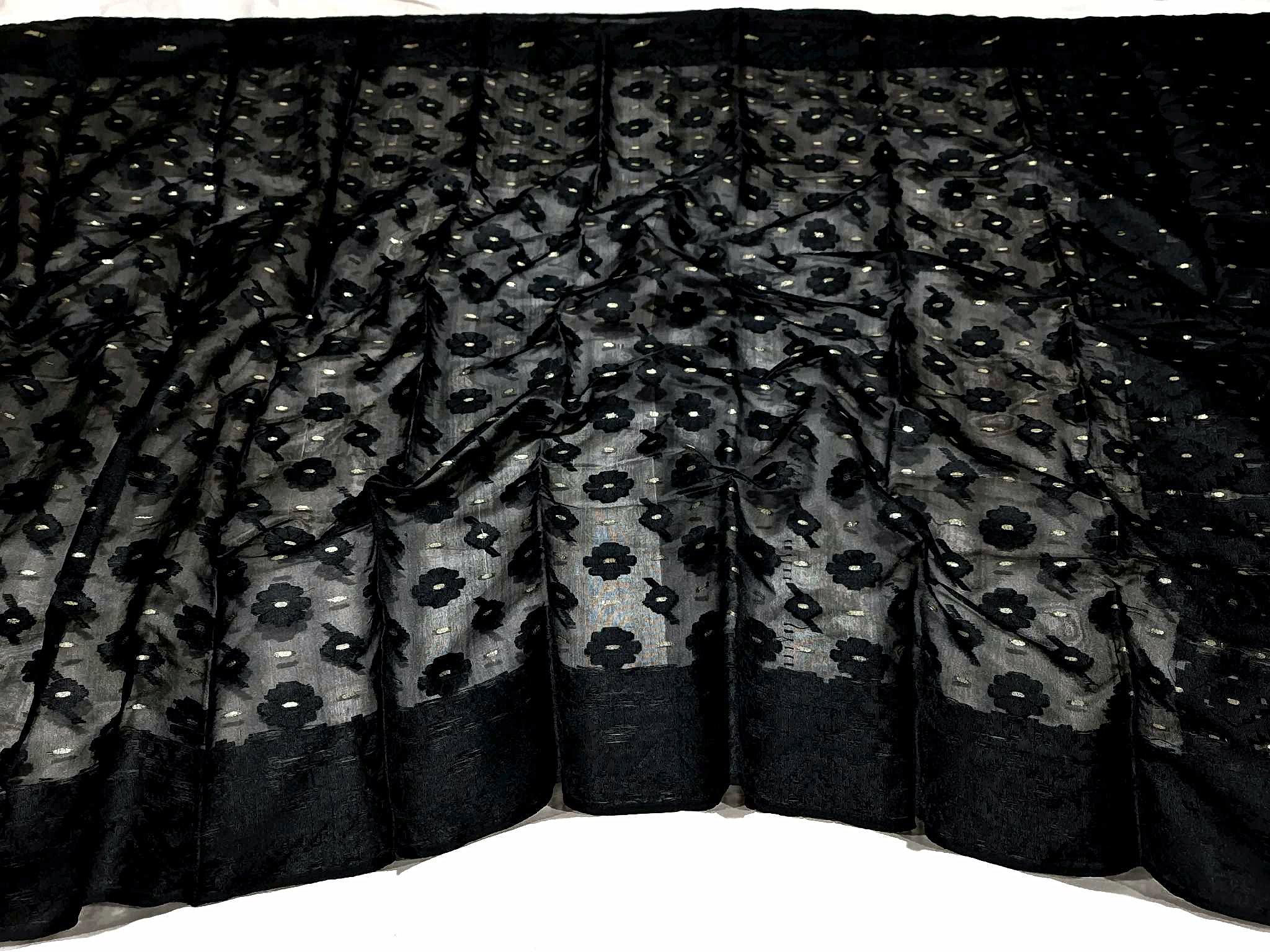 Kalo Monika Jamdani Saree (কালো মনিকা জামদানী শাড়ি) - Image 4