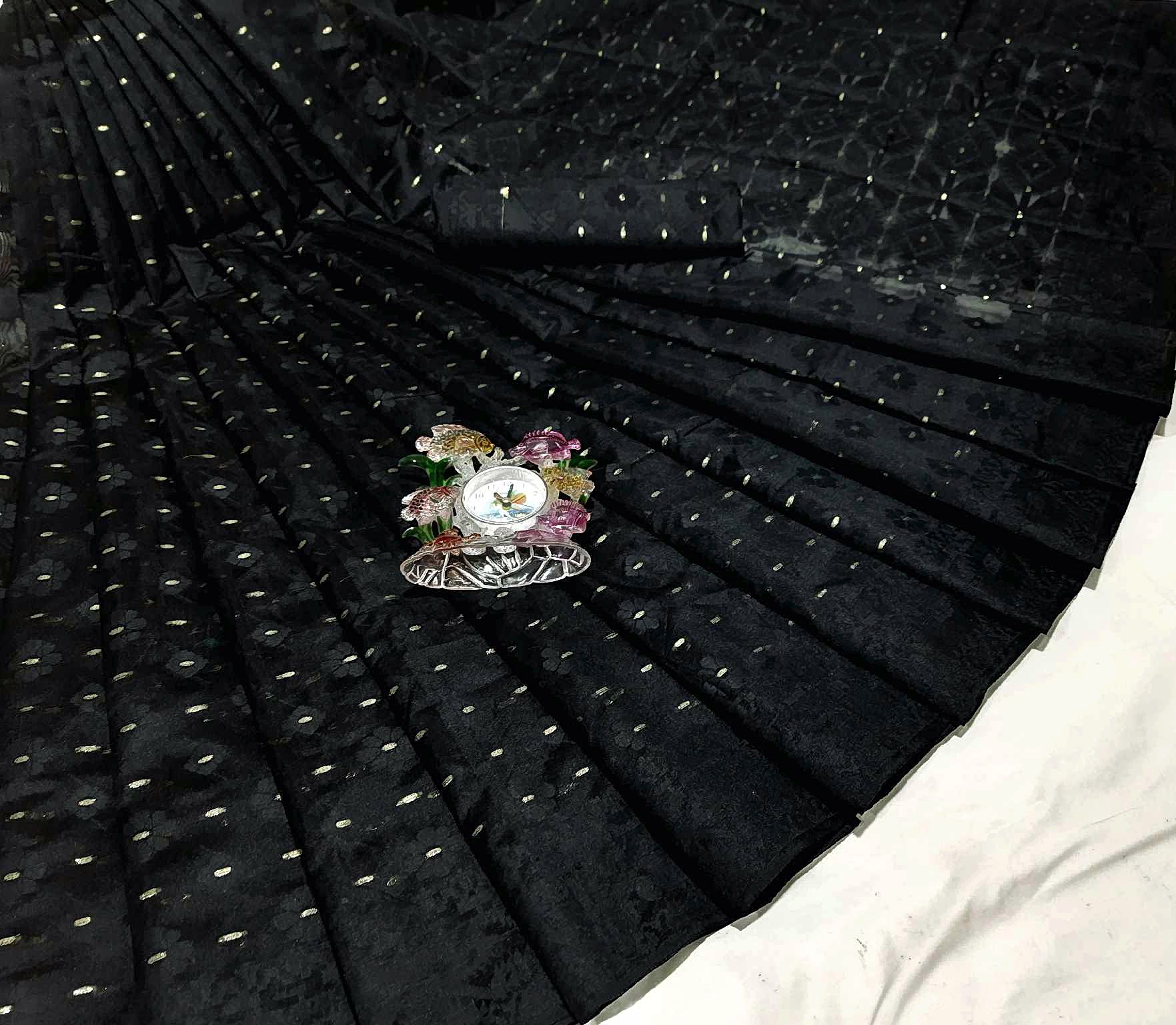 Kalo Monika Jamdani Saree (কালো মনিকা জামদানী শাড়ি)