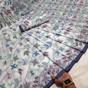 Rongguri tantuj Suti Saree( রঙঘুড়ি তন্তুজ সুতি শাড়ি) 