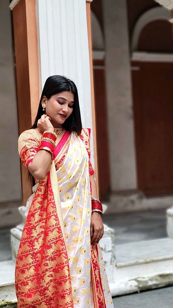Palki Katan Saree( পালকি কাতান শাড়ি)