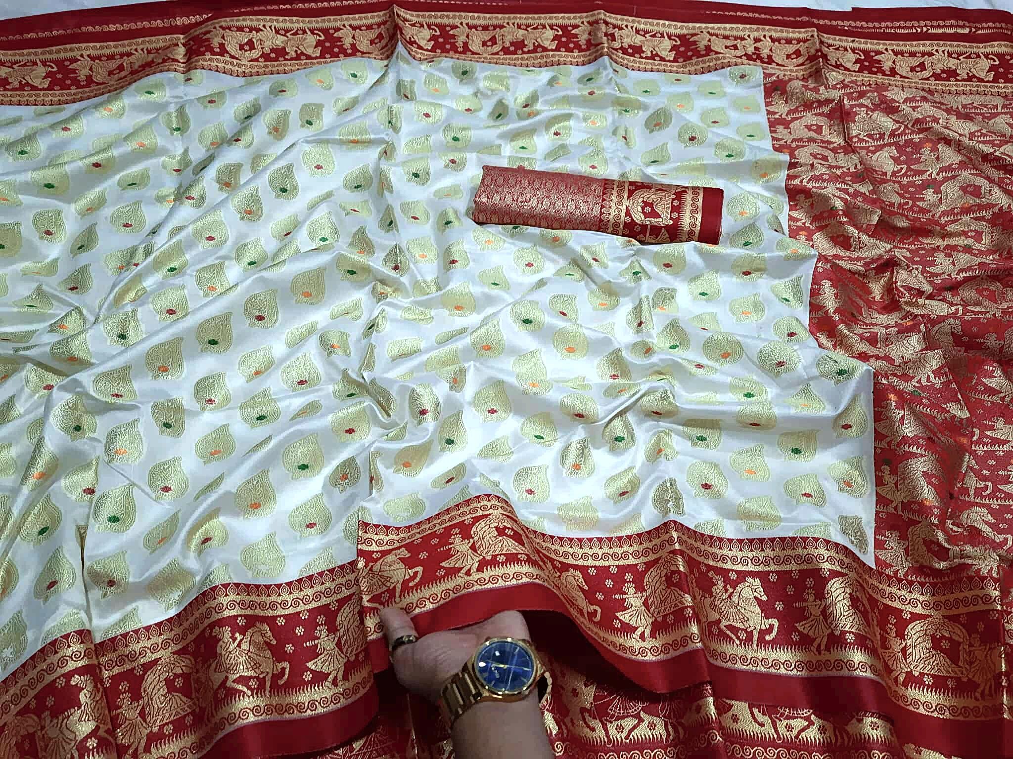 Palki Katan Saree( পালকি কাতান শাড়ি) - Image 5