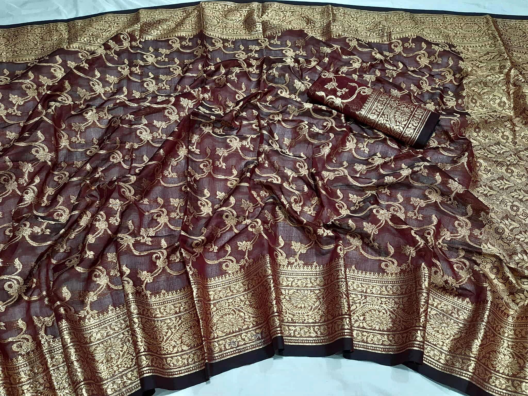 Nobabi Naksha Jamdhani Saree(নবাবী নকশা জামদানী শাড়ি) - Image 3