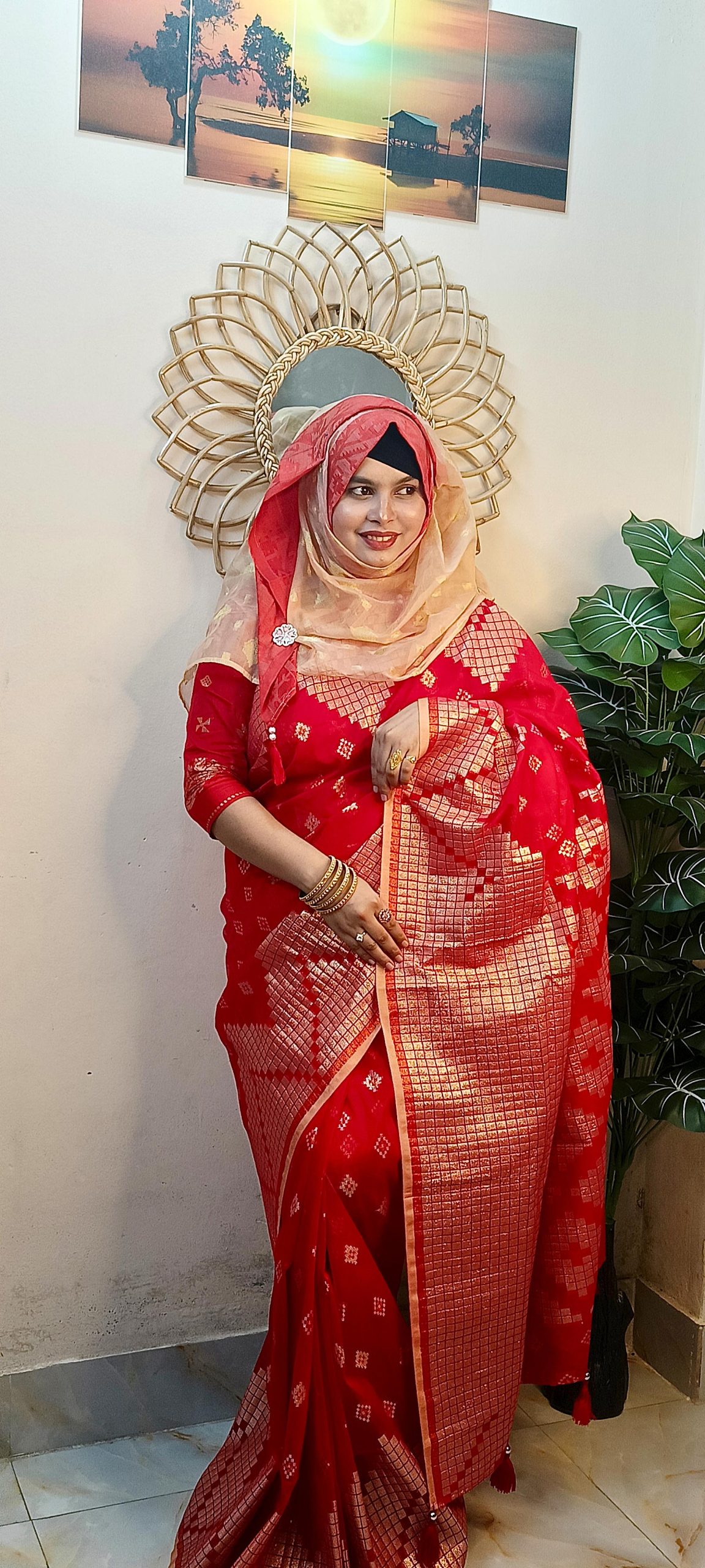 Jhilik Silk Jamdhani Saree (ঝিলিক সিল্ক জামদানী শাড়ি) - Image 2