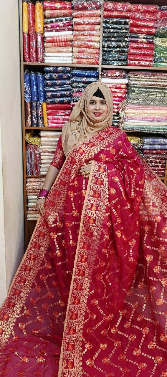 Sornochoya Jamdhani Saree (স্বর্ণ ছোঁয়া জামদানী শাড়ি) - Image 3