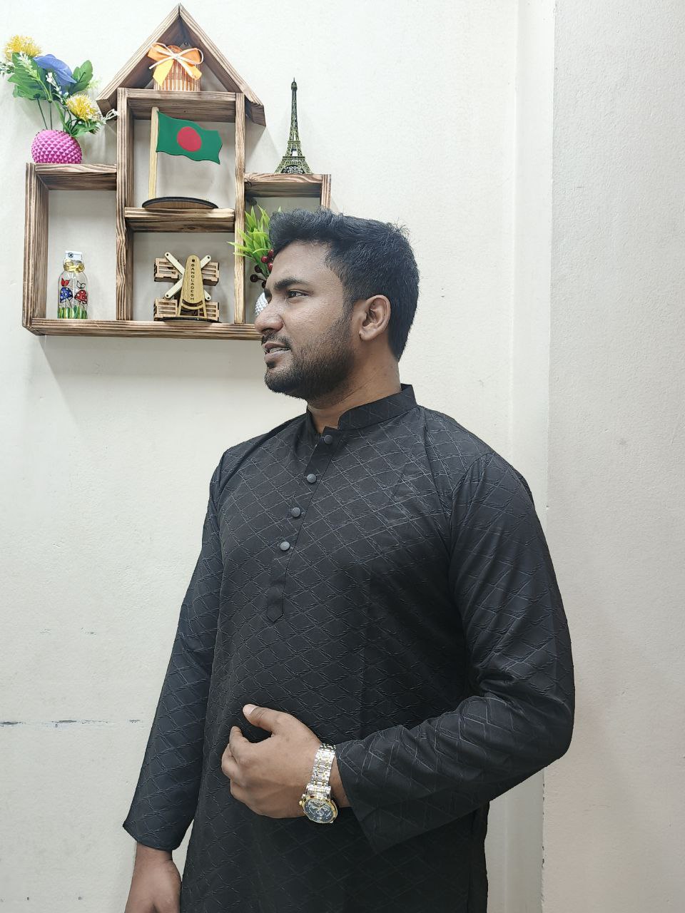 Ceri Popkon Fabric Panjabi (চেরি পপকন ফ্রেব্রিক পাঞ্জাবি ) - Image 11