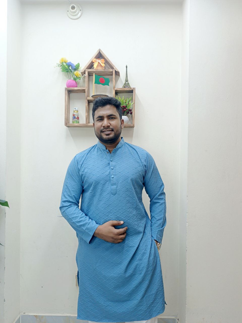 Ceri Popkon Fabric Panjabi (চেরি পপকন ফ্রেব্রিক পাঞ্জাবি ) - Image 5