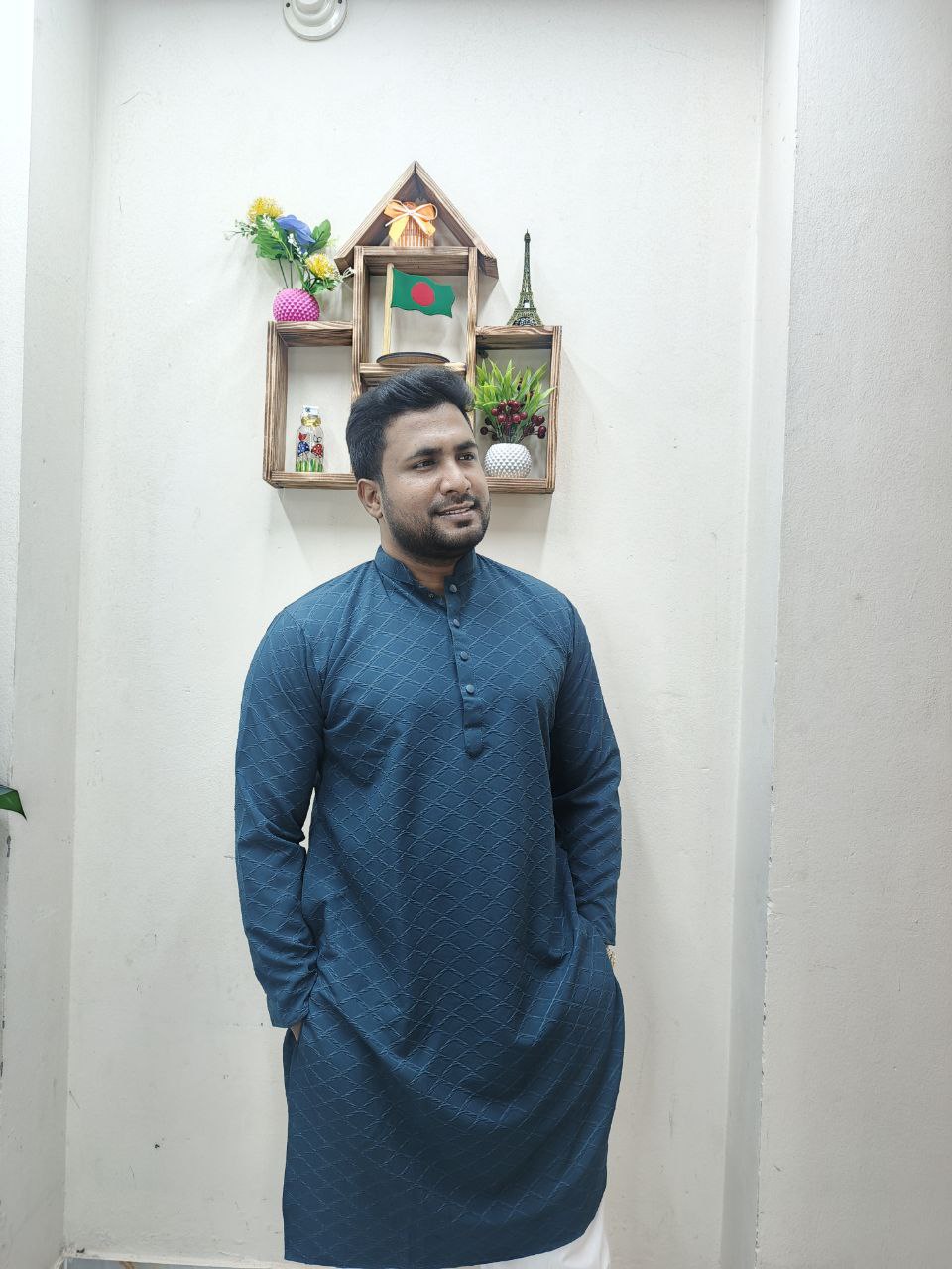 Ceri Popkon Fabric Panjabi (চেরি পপকন ফ্রেব্রিক পাঞ্জাবি ) - Image 4