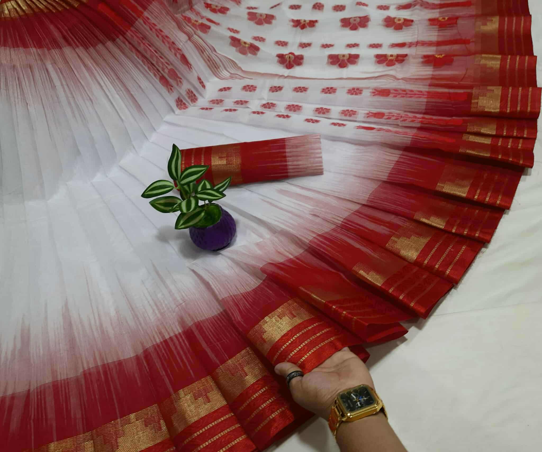 Shed Jamdani Saree(শেড জামদানী শাড়ি)